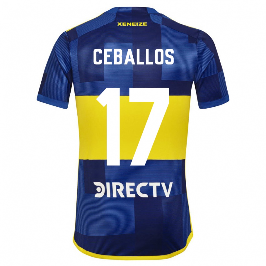 Kinder Julián Ceballos #17 Dunkelblau Gelb Heimtrikot Trikot 2023/24 T-Shirt Schweiz