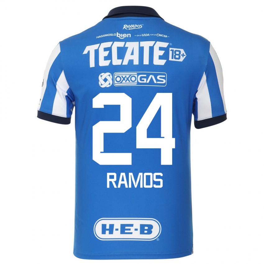 Kinder César Ramos #24 Blau Weiss Heimtrikot Trikot 2023/24 T-Shirt Schweiz