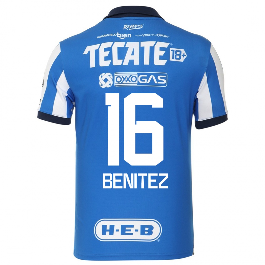 Kinder Xanic Benitez #16 Blau Weiss Heimtrikot Trikot 2023/24 T-Shirt Schweiz