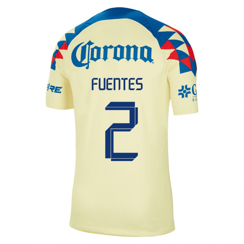 Kinder Luis Fuentes #2 Gelb Heimtrikot Trikot 2023/24 T-Shirt Schweiz