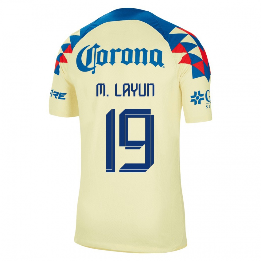 Kinder Miguel Layun #19 Gelb Heimtrikot Trikot 2023/24 T-Shirt Schweiz