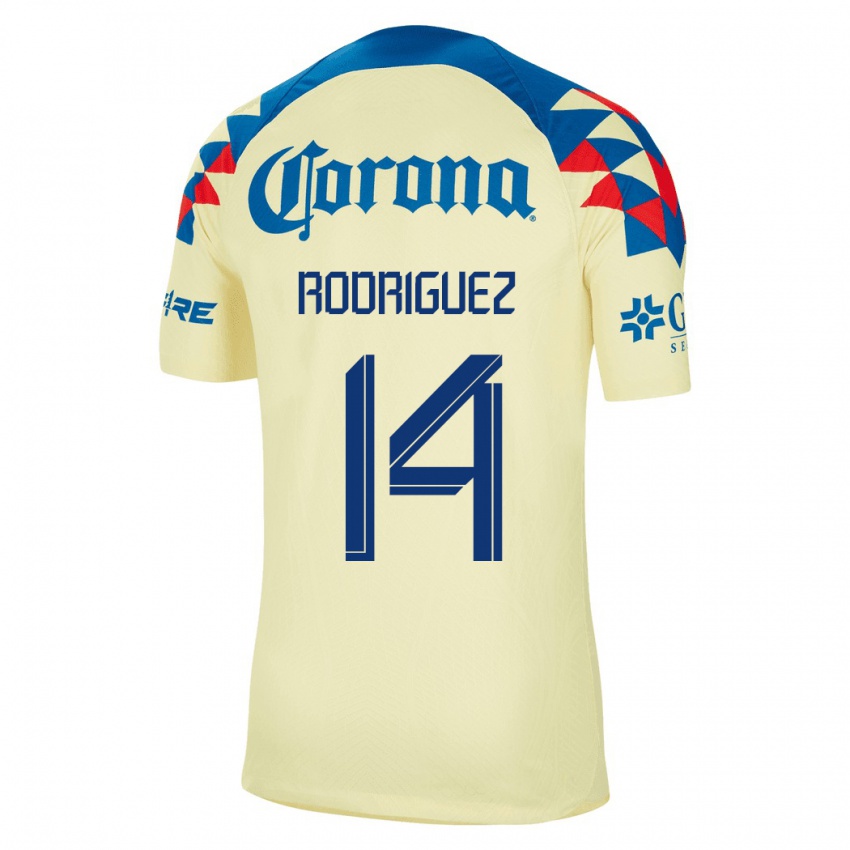 Kinder Monica Rodriguez #14 Gelb Heimtrikot Trikot 2023/24 T-Shirt Schweiz