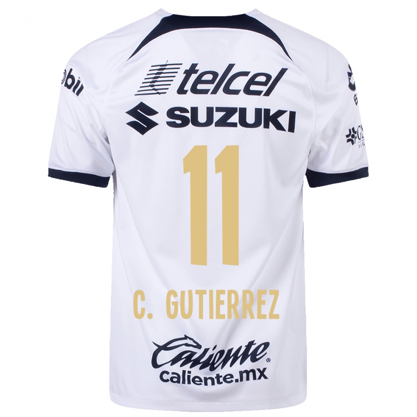 Kinder Carlos Gutiérrez #11 Weiß Heimtrikot Trikot 2023/24 T-Shirt Schweiz