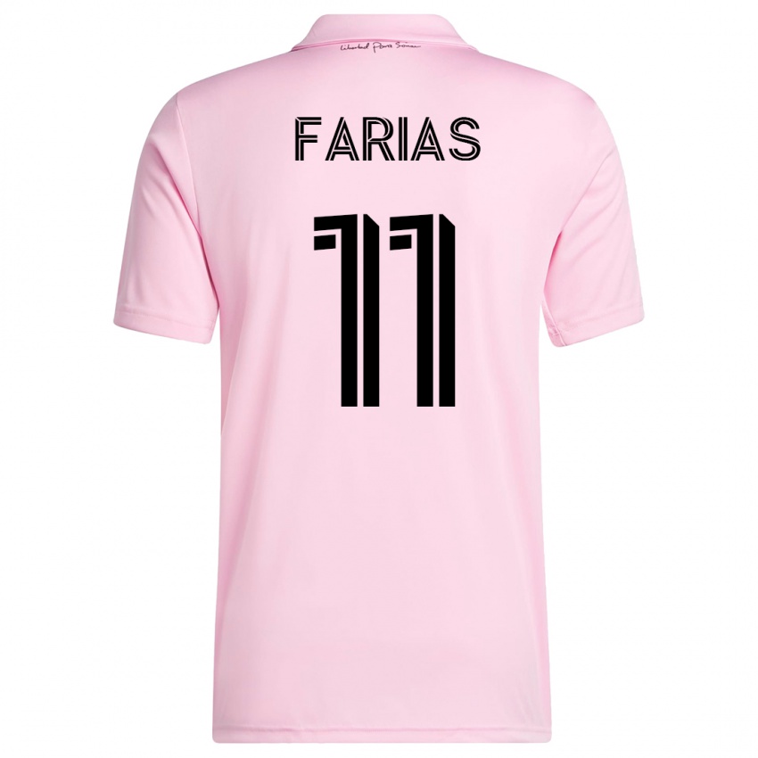 Kinder Facundo Farías #11 Rosa Heimtrikot Trikot 2023/24 T-Shirt Schweiz