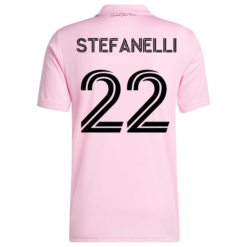Kinder Nicolás Stefanelli #22 Rosa Heimtrikot Trikot 2023/24 T-Shirt Schweiz