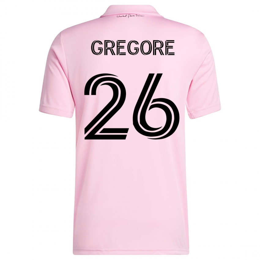 Kinder Gregore #26 Rosa Heimtrikot Trikot 2023/24 T-Shirt Schweiz