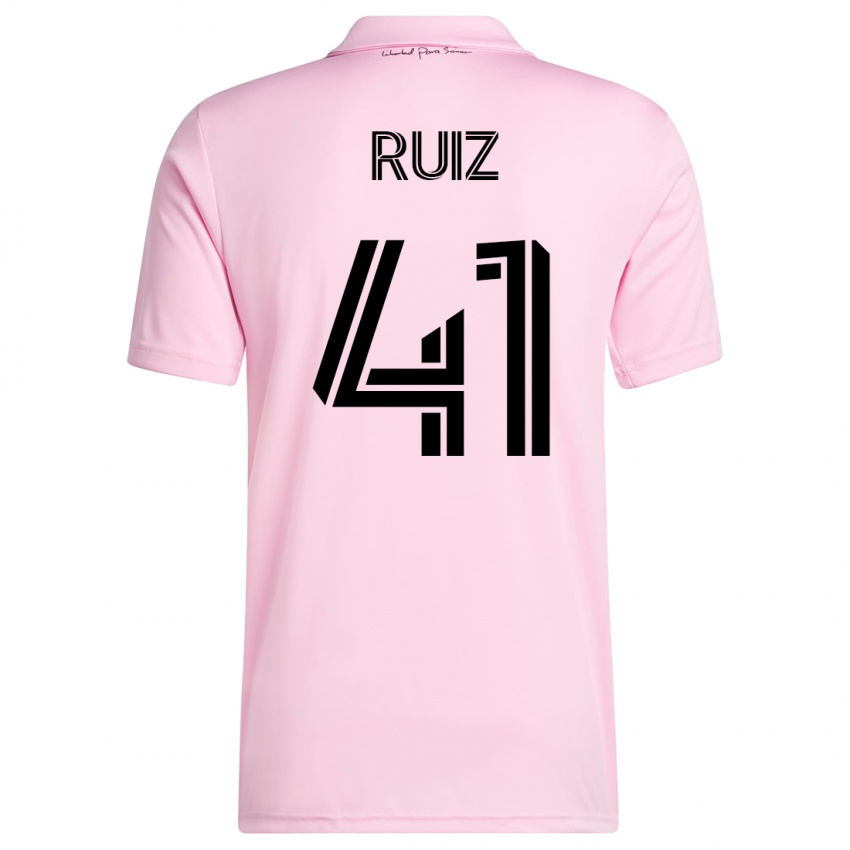 Kinder David Ruíz #41 Rosa Heimtrikot Trikot 2023/24 T-Shirt Schweiz