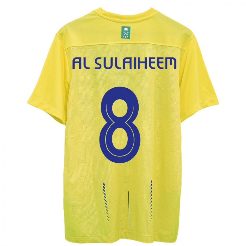 Kinder Abdulmajeed Al-Sulaiheem #8 Gelb Heimtrikot Trikot 2023/24 T-Shirt Schweiz