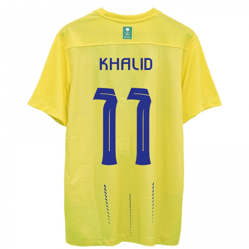 Kinder Khalid Al-Ghannam #11 Gelb Heimtrikot Trikot 2023/24 T-Shirt Schweiz