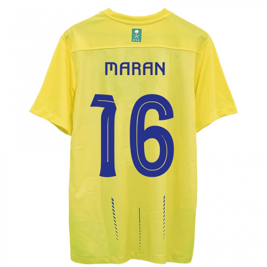 Kinder Mohammed Maran #16 Gelb Heimtrikot Trikot 2023/24 T-Shirt Schweiz