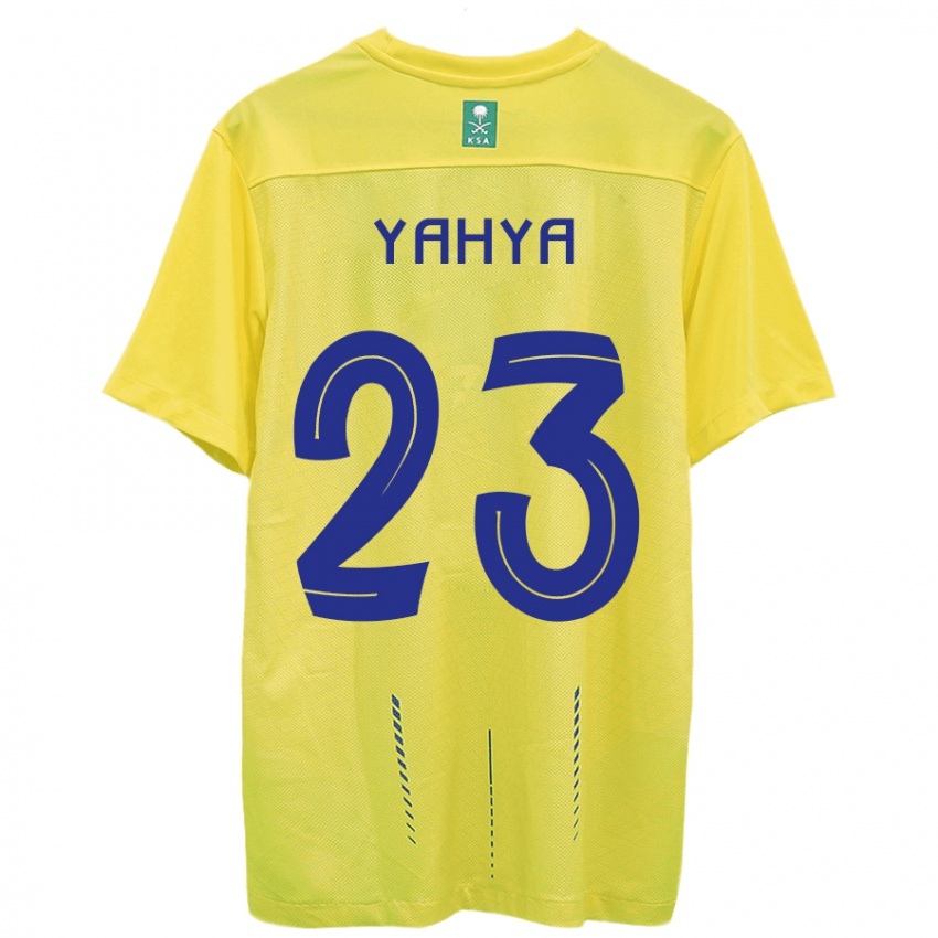 Kinder Ayman Yahya #23 Gelb Heimtrikot Trikot 2023/24 T-Shirt Schweiz