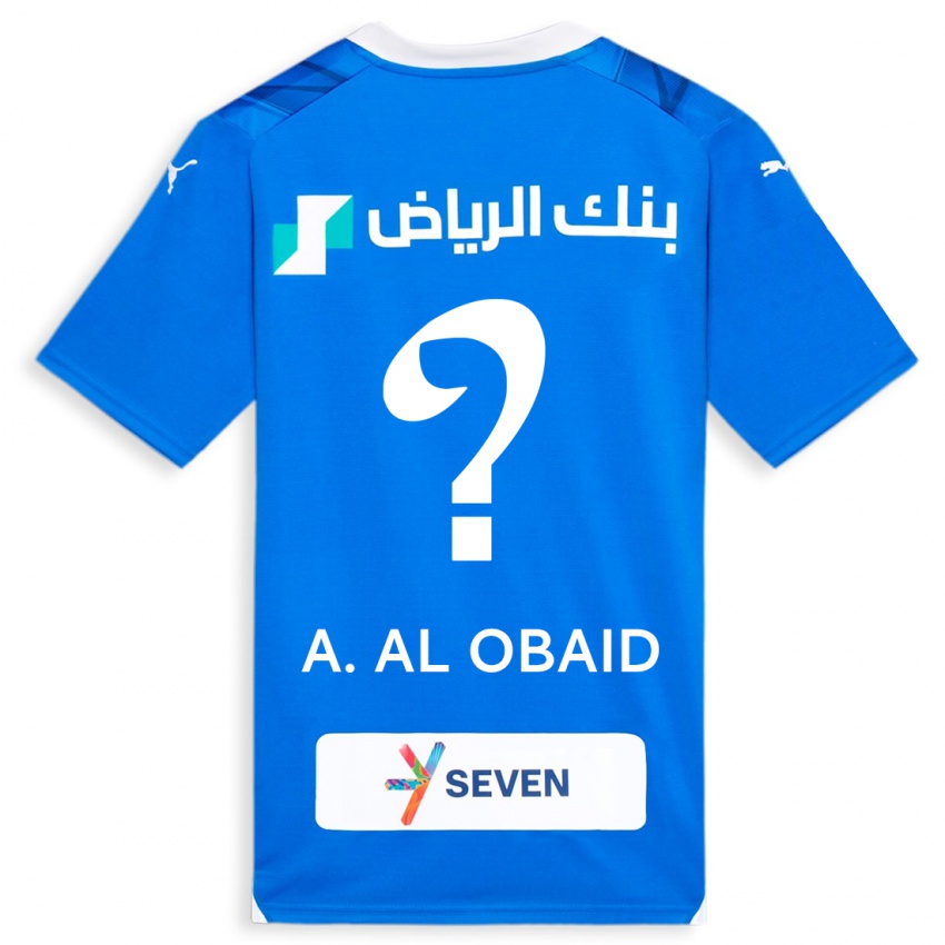 Kinder Abdulrahman Al-Obaid #0 Blau Heimtrikot Trikot 2023/24 T-Shirt Schweiz