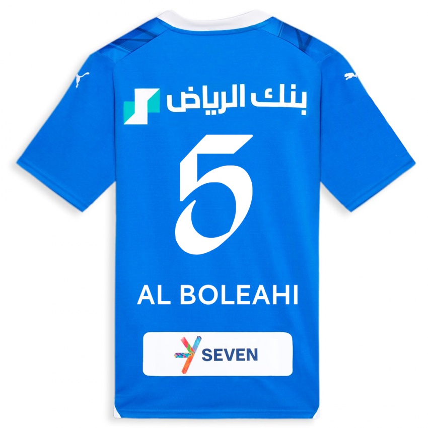 Kinder Ali Al-Boleahi #5 Blau Heimtrikot Trikot 2023/24 T-Shirt Schweiz