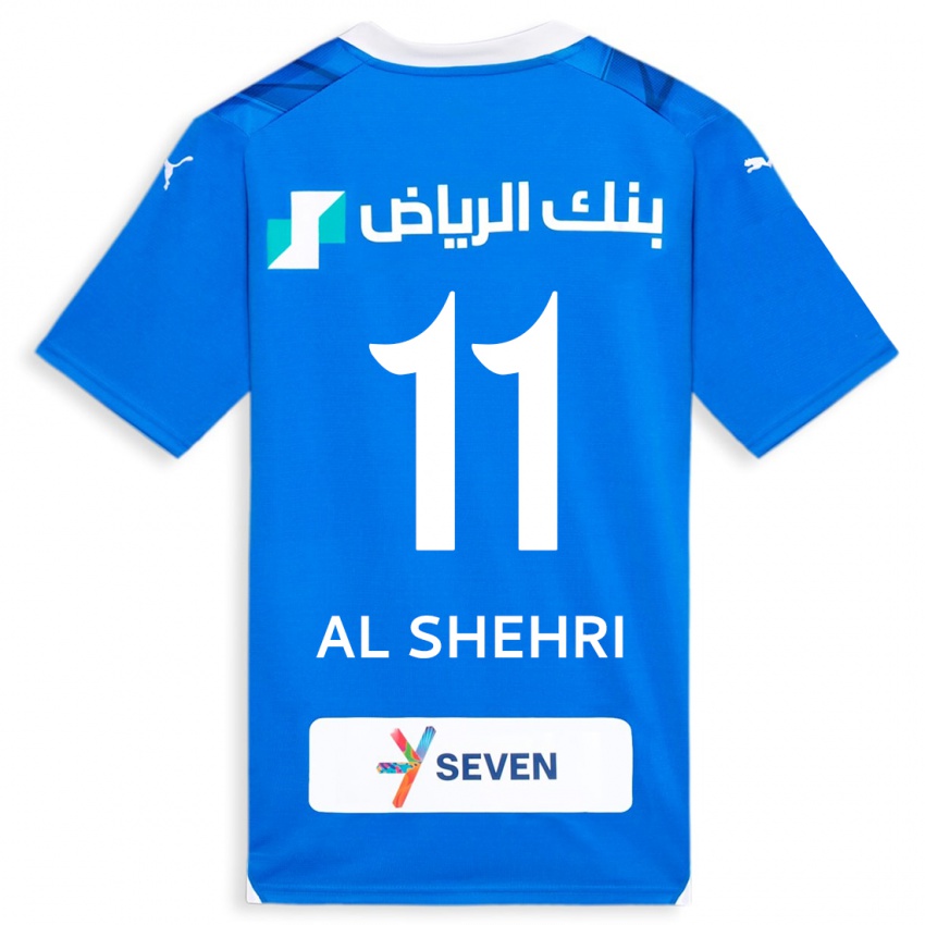 Kinder Saleh Al-Shehri #11 Blau Heimtrikot Trikot 2023/24 T-Shirt Schweiz