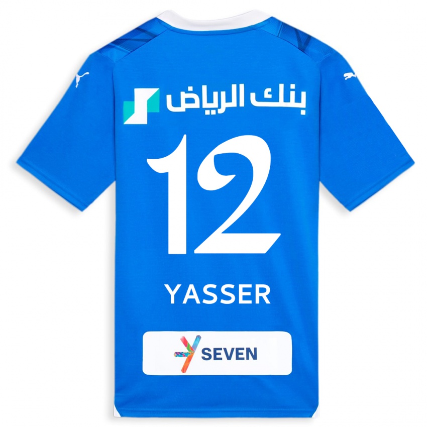 Kinder Yasser Al-Shahrani #12 Blau Heimtrikot Trikot 2023/24 T-Shirt Schweiz