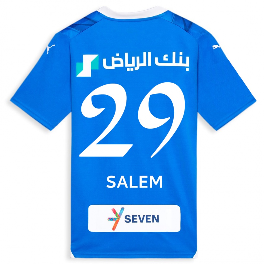 Kinder Salem Al-Dawsari #29 Blau Heimtrikot Trikot 2023/24 T-Shirt Schweiz