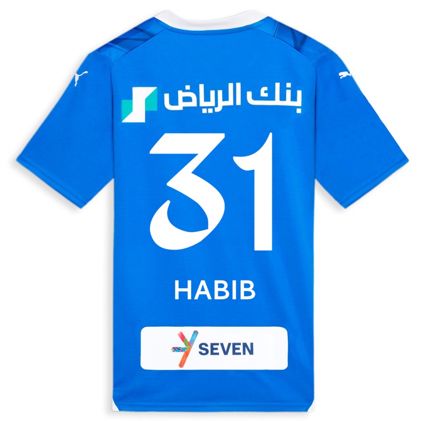 Kinder Habib Al-Wutaian #31 Blau Heimtrikot Trikot 2023/24 T-Shirt Schweiz