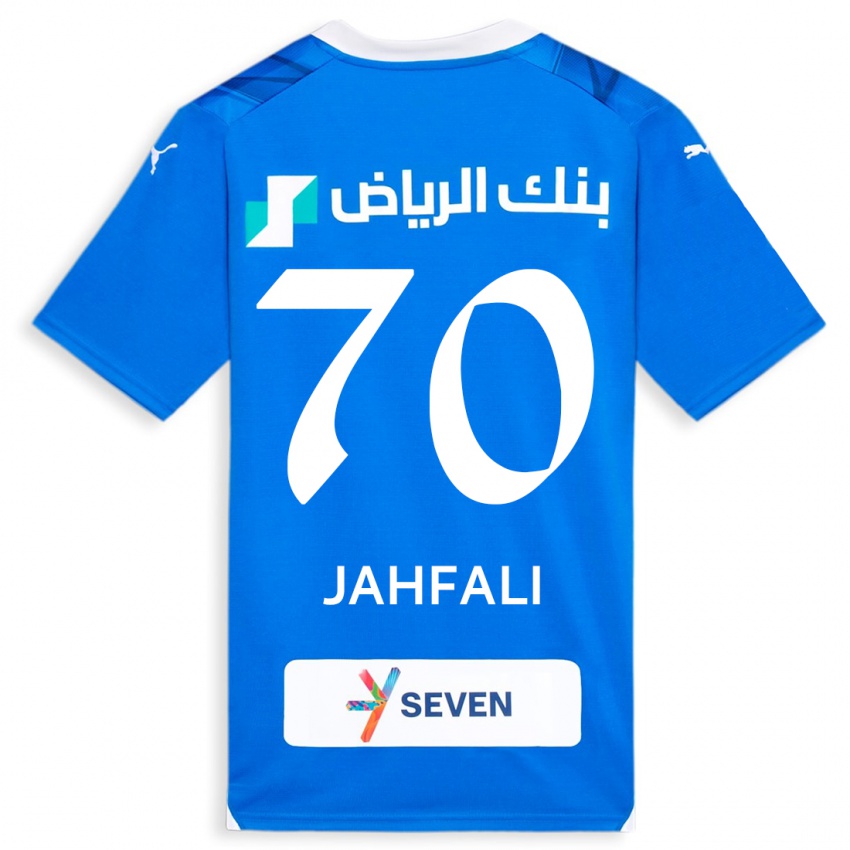 Kinder Mohammed Jahfali #70 Blau Heimtrikot Trikot 2023/24 T-Shirt Schweiz