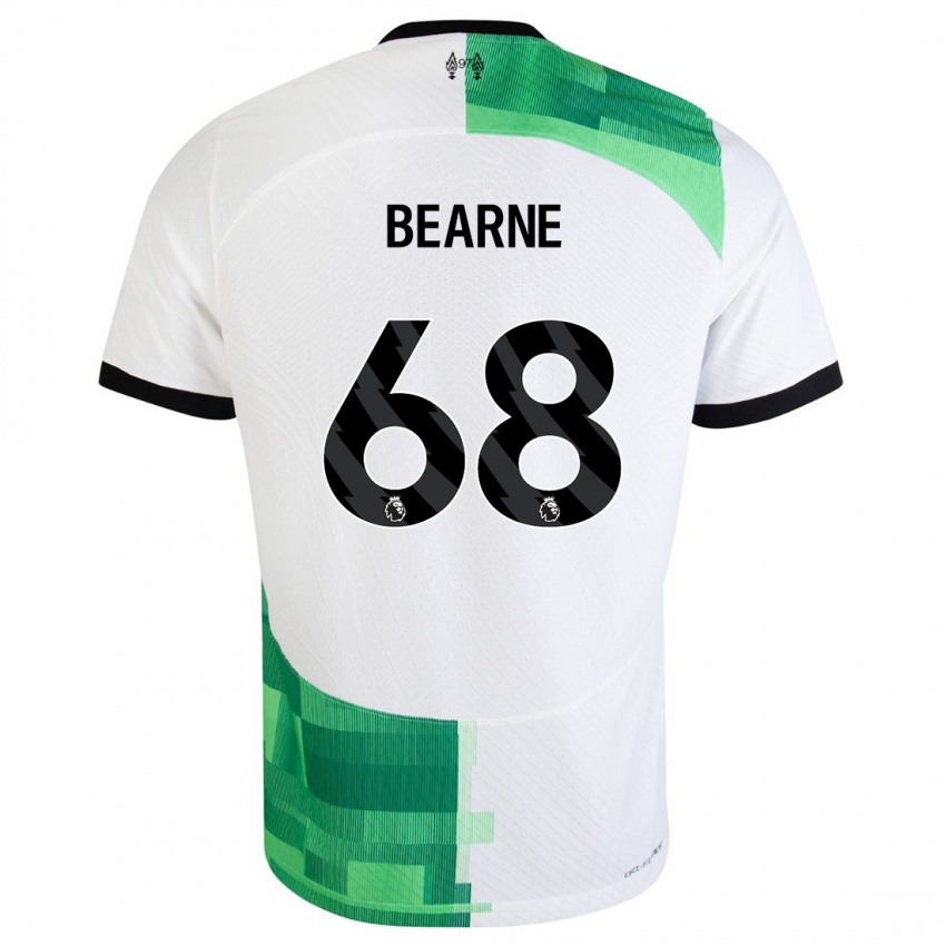 Kinder Jack Bearne #68 Weiß Grün Auswärtstrikot Trikot 2023/24 T-Shirt Schweiz