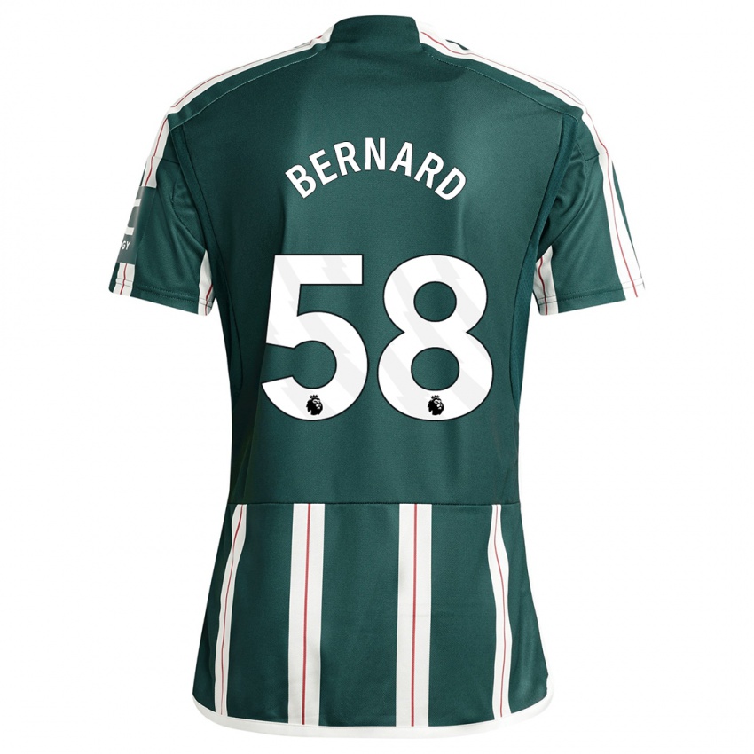 Enfant Maillot Bernard #58 Vert Foncé Tenues Extérieur 2023/24 T-Shirt Suisse