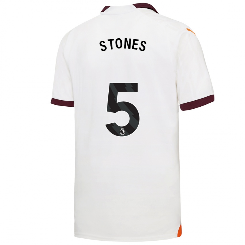 Kinder John Stones #5 Weiß Auswärtstrikot Trikot 2023/24 T-Shirt Schweiz