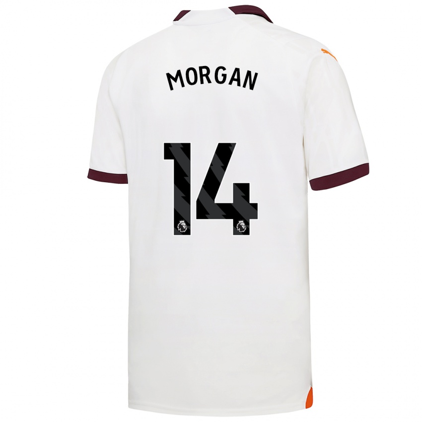 Kinder Esme Morgan #14 Weiß Auswärtstrikot Trikot 2023/24 T-Shirt Schweiz