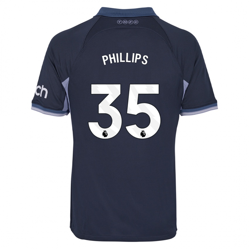Kinder Ashley Phillips #35 Dunkelblau Auswärtstrikot Trikot 2023/24 T-Shirt Schweiz