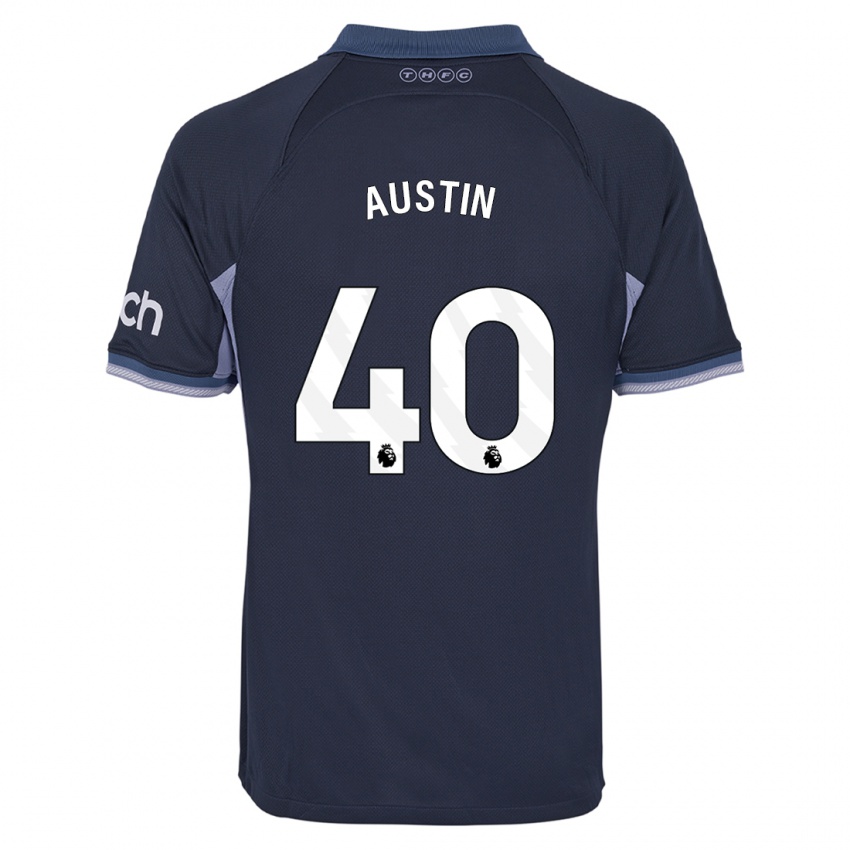 Kinder Brandon Austin #40 Dunkelblau Auswärtstrikot Trikot 2023/24 T-Shirt Schweiz