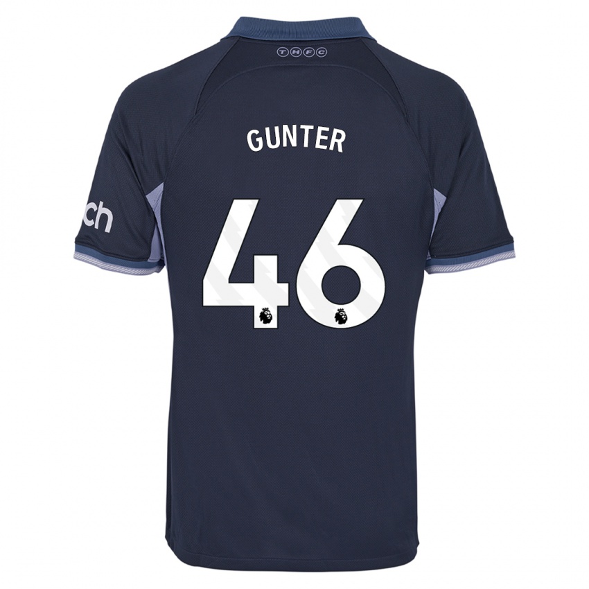 Kinder Luca Gunter #46 Dunkelblau Auswärtstrikot Trikot 2023/24 T-Shirt Schweiz