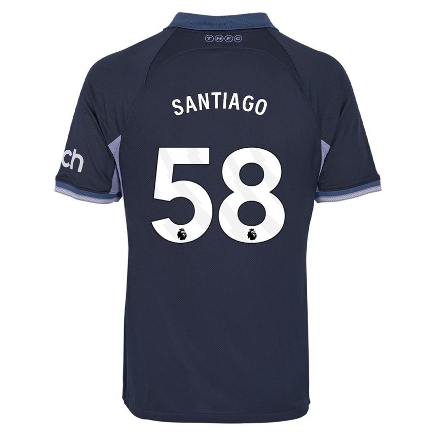 Kinder Yago Santiago #58 Dunkelblau Auswärtstrikot Trikot 2023/24 T-Shirt Schweiz