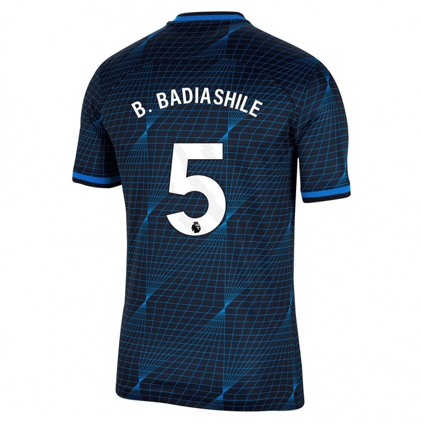Kinder Benoît Badiashile #5 Dunkelblau Auswärtstrikot Trikot 2023/24 T-Shirt Schweiz