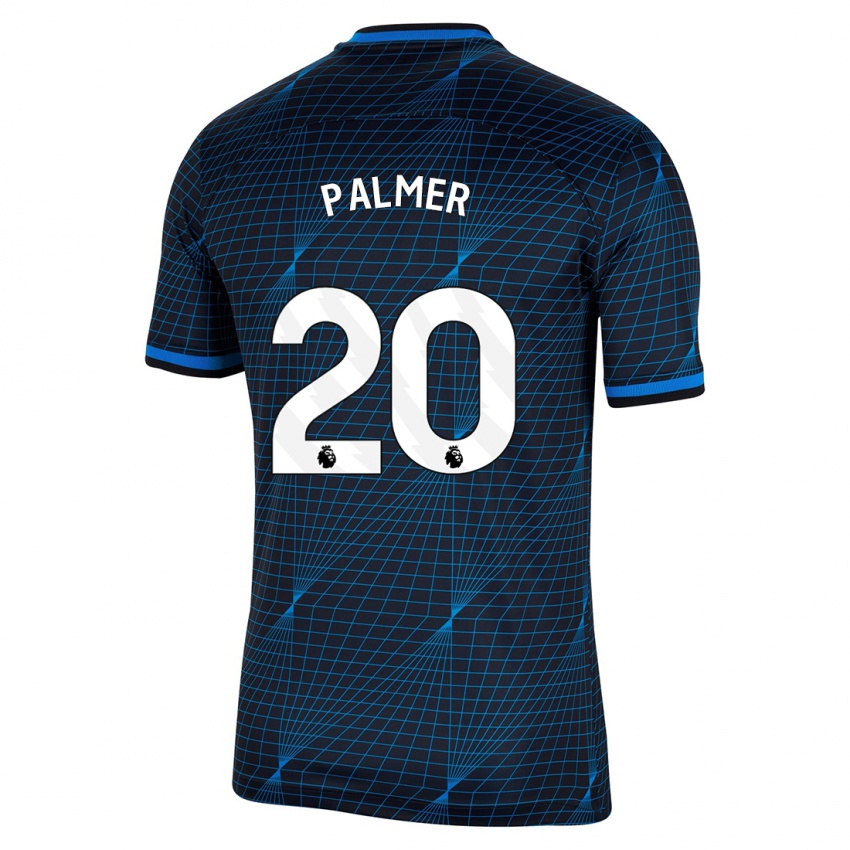 Kinder Cole Palmer #20 Dunkelblau Auswärtstrikot Trikot 2023/24 T-Shirt Schweiz