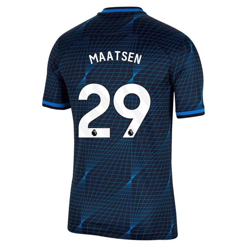Kinder Ian Maatsen #29 Dunkelblau Auswärtstrikot Trikot 2023/24 T-Shirt Schweiz