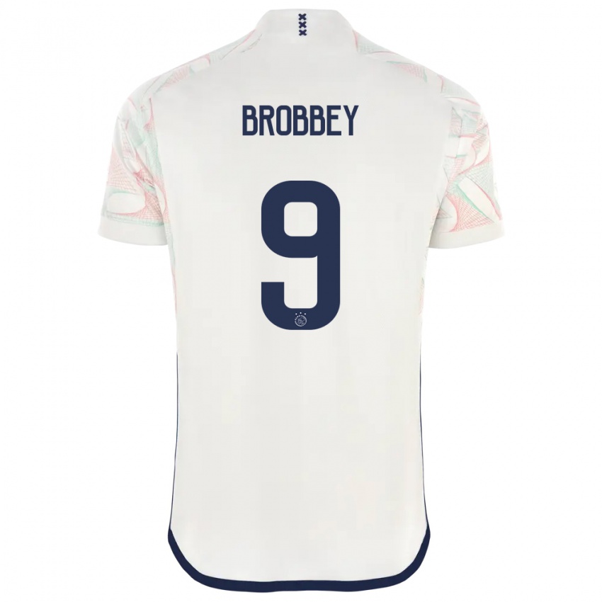 Kinder Brian Brobbey #9 Weiß Auswärtstrikot Trikot 2023/24 T-Shirt Schweiz