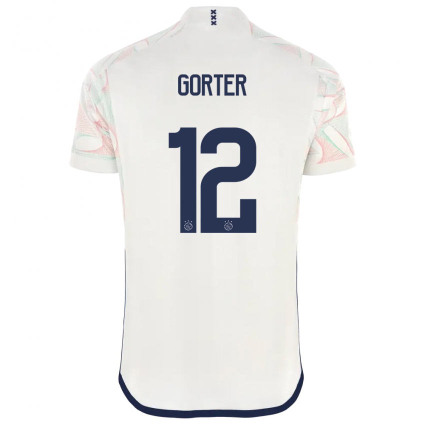 Kinder Jay Gorter #12 Weiß Auswärtstrikot Trikot 2023/24 T-Shirt Schweiz