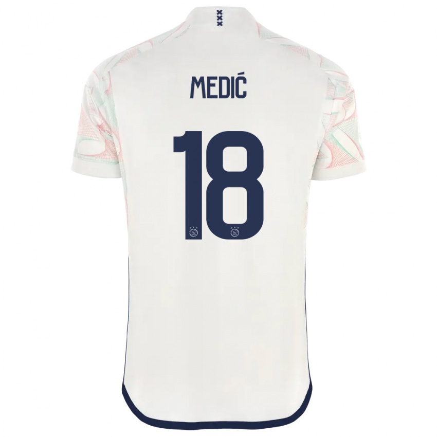 Kinder Jakov Medic #18 Weiß Auswärtstrikot Trikot 2023/24 T-Shirt Schweiz