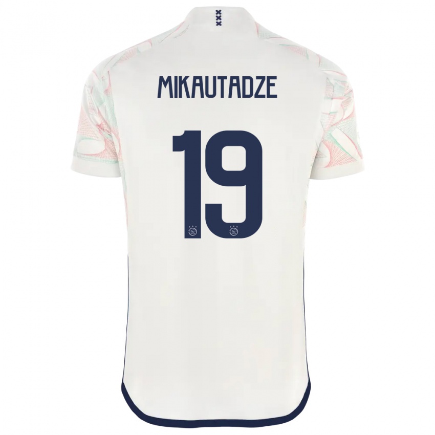 Kinder Georges Mikautadze #19 Weiß Auswärtstrikot Trikot 2023/24 T-Shirt Schweiz