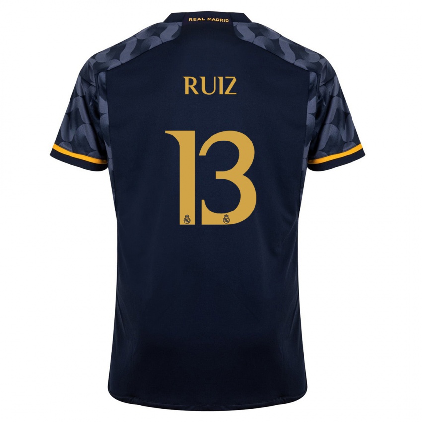 Kinder Guillermo Ruiz #13 Dunkelblau Auswärtstrikot Trikot 2023/24 T-Shirt Schweiz