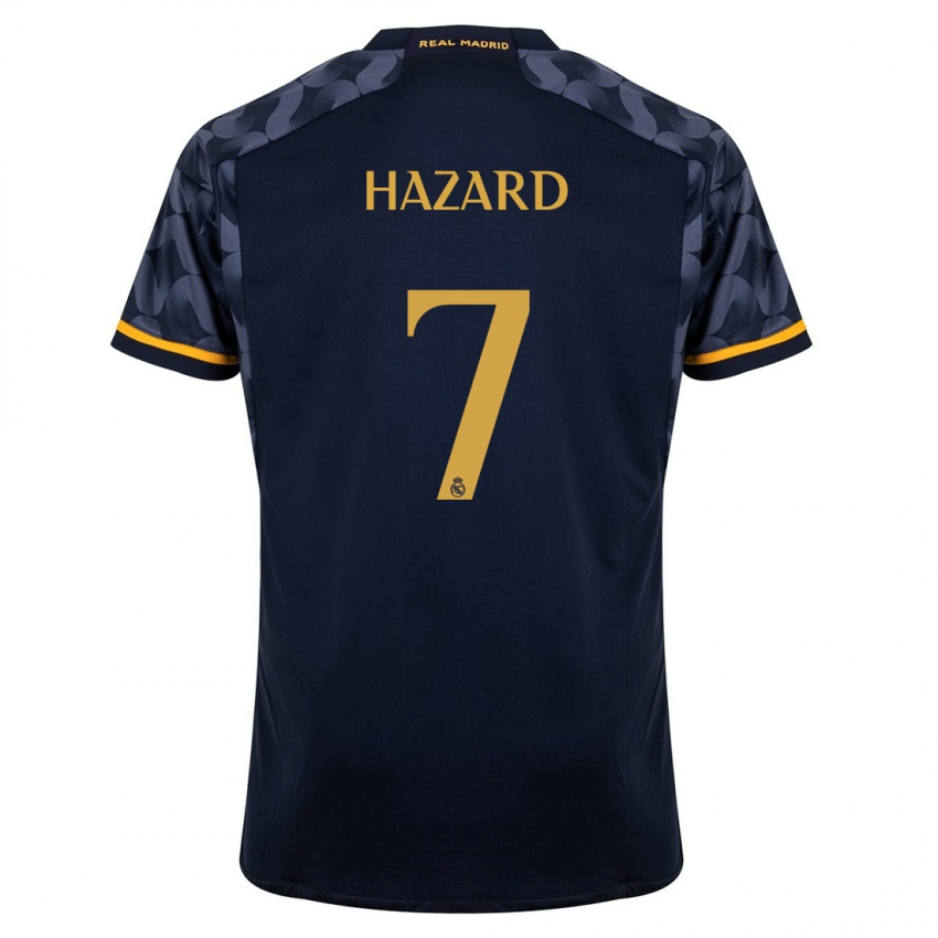 Kinder Eden Hazard #7 Dunkelblau Auswärtstrikot Trikot 2023/24 T-Shirt Schweiz