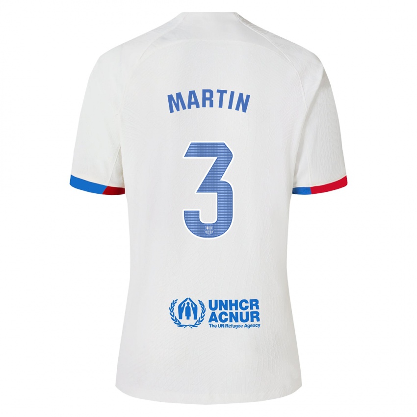 Kinder Gerard Martin #3 Weiß Auswärtstrikot Trikot 2023/24 T-Shirt Schweiz