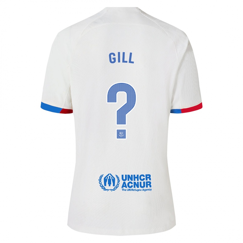 Kinder Adrian Gill #0 Weiß Auswärtstrikot Trikot 2023/24 T-Shirt Schweiz