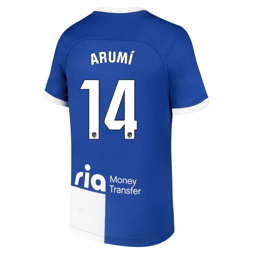 Kinder Joel Arumí #14 Blau Weiss Auswärtstrikot Trikot 2023/24 T-Shirt Schweiz