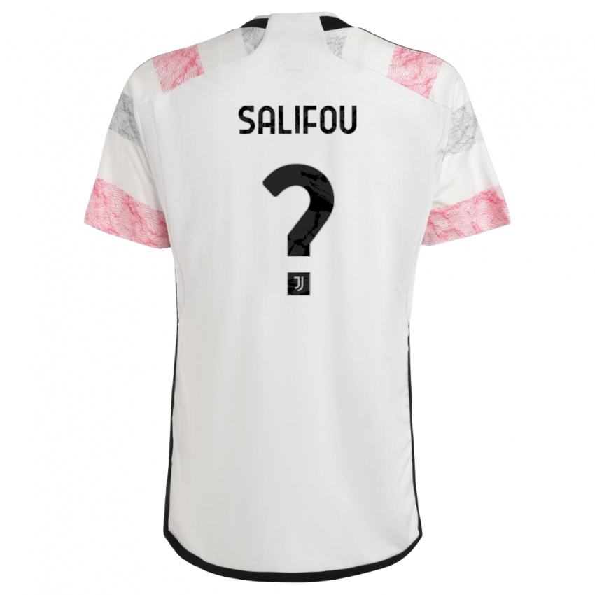 Kinder Dikeni Salifou #0 Weiß Rosa Auswärtstrikot Trikot 2023/24 T-Shirt Schweiz