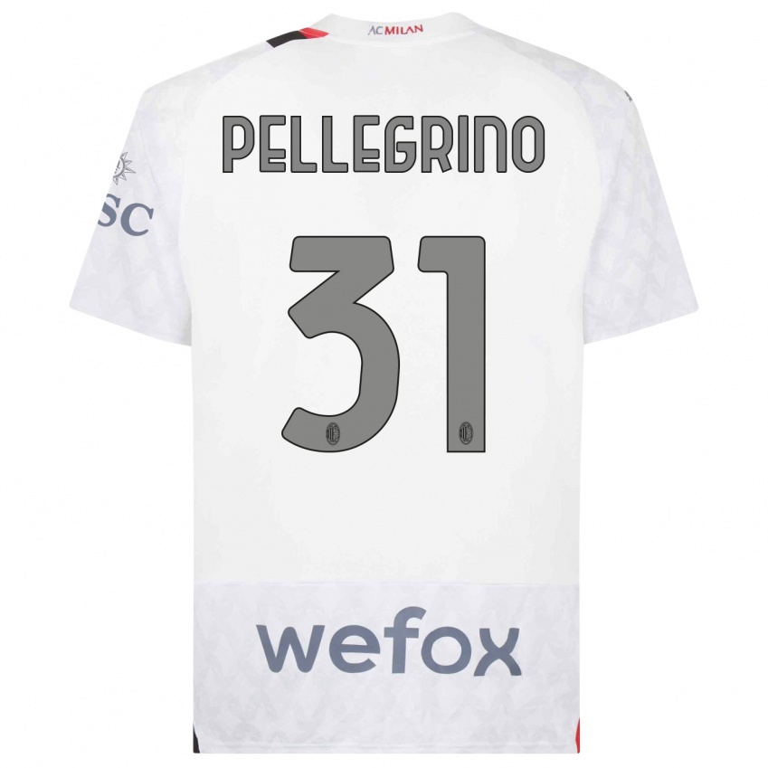 Kinder Marco Pellegrino #31 Weiß Auswärtstrikot Trikot 2023/24 T-Shirt Schweiz