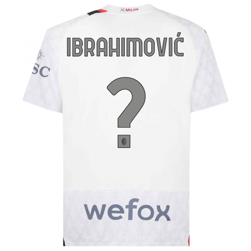 Kinder Maximilian Ibrahimović #0 Weiß Auswärtstrikot Trikot 2023/24 T-Shirt Schweiz