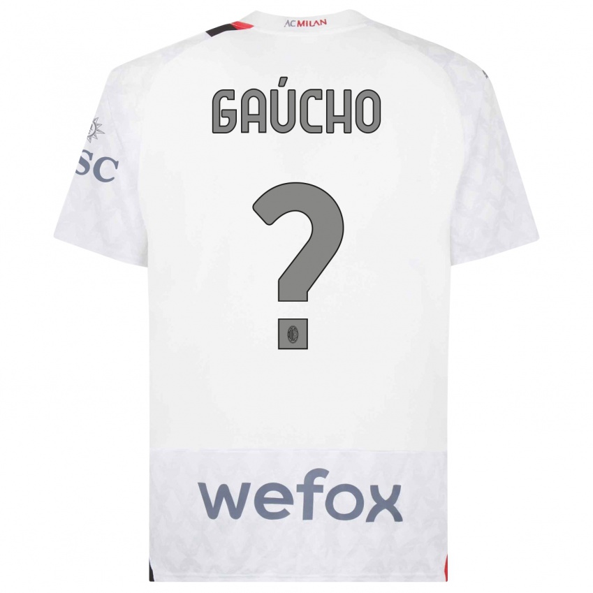 Kinder Estevan Gaúcho #0 Weiß Auswärtstrikot Trikot 2023/24 T-Shirt Schweiz
