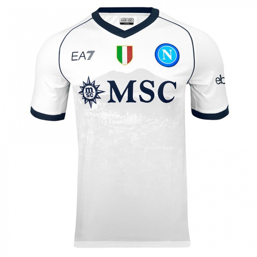 Kinder Giovanni Simeone #18 Weiß Auswärtstrikot Trikot 2023/24 T-Shirt Schweiz