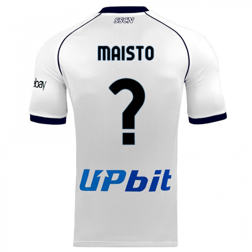 Kinder Antonio Maisto #0 Weiß Auswärtstrikot Trikot 2023/24 T-Shirt Schweiz
