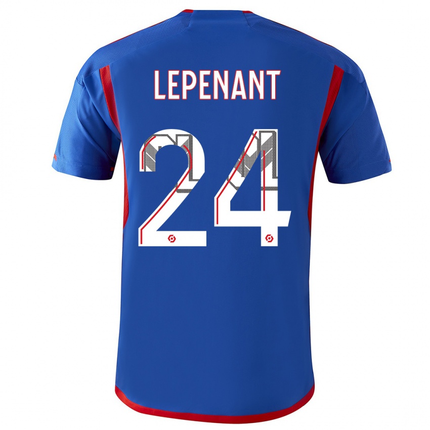 Kinder Johann Lepenant #24 Blau Rot Auswärtstrikot Trikot 2023/24 T-Shirt Schweiz