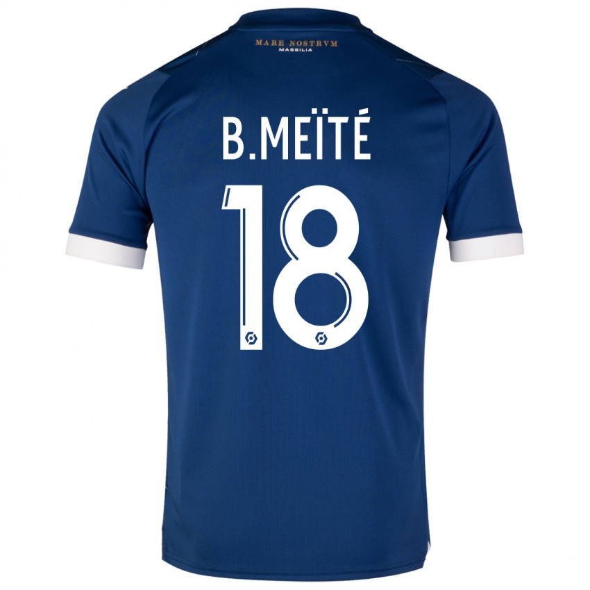 Kinder Bamo Meïté #18 Dunkelblau Auswärtstrikot Trikot 2023/24 T-Shirt Schweiz